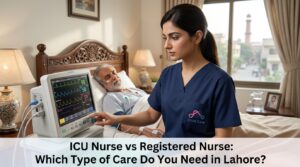 ICU nurse vs registered nurse Lahore